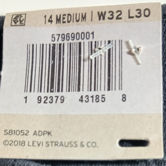 LEVI'S Curvy Skinny jeans, black, 14 medium,  W32 L30 - Picture 4 of 6